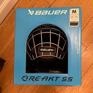 Bauer Re-Akt 55 Helmet in Black and Gray